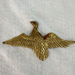 Solid Brass Duck Geese Bird in Flight Vintage Wall Hanging 5x3" Water Fowl
